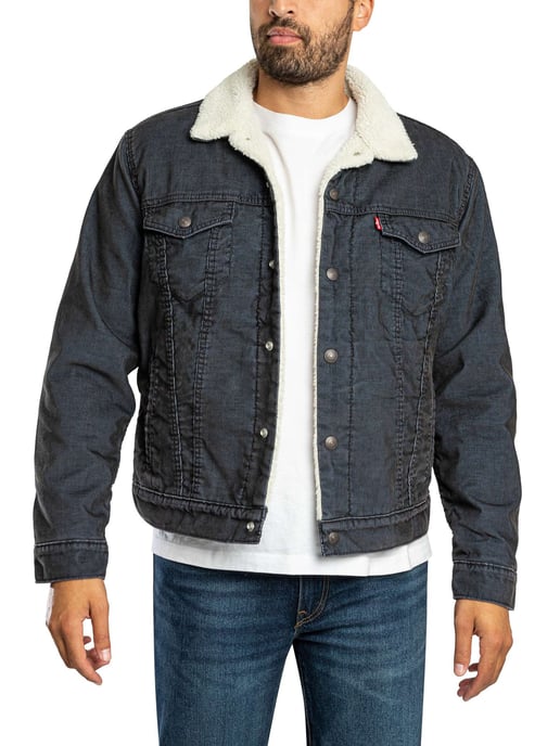 Levi's Typ 3 Sherpa Trucker Jacke, Grau - Image 2