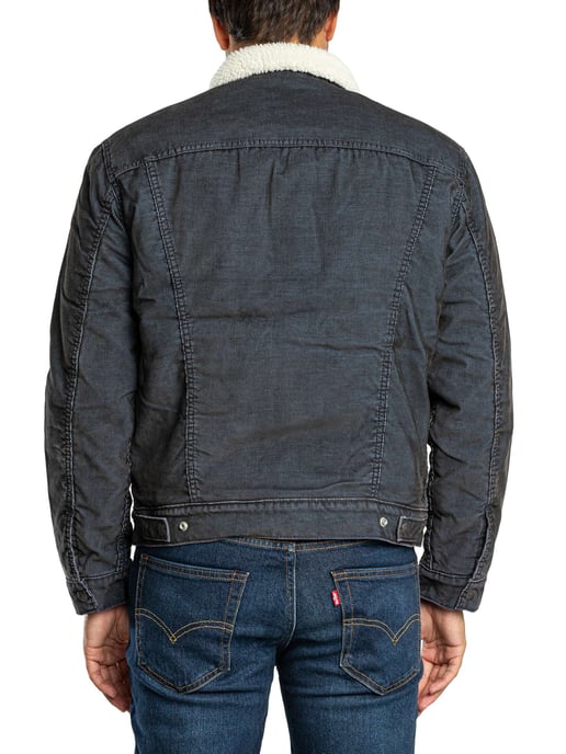 Levi's Typ 3 Sherpa Trucker Jacke, Grau - Image 3