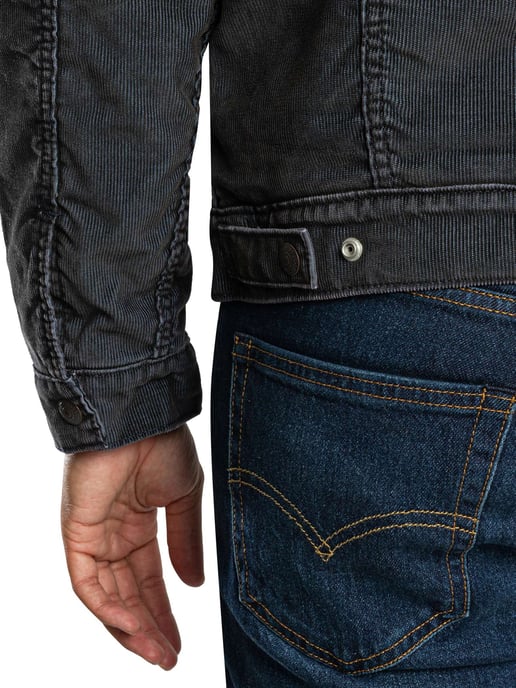 Levi's Typ 3 Sherpa Trucker Jacke, Grau - Image 4