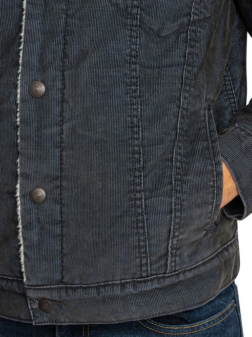 Levi's Typ 3 Sherpa Trucker Jacke, Grau - Image 5
