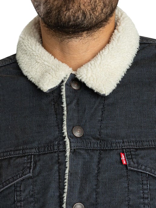 Levi's Typ 3 Sherpa Trucker Jacke, Grau - Image 6