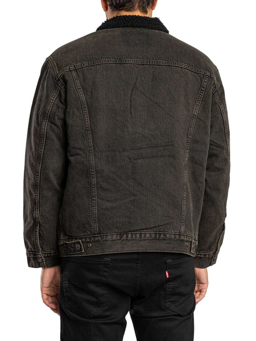 Levi's Sherpa-Jacke Mit Lockerer Passform, Schwarz - Image 3