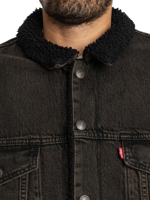 Levi's Sherpa-Jacke Mit Lockerer Passform, Schwarz - Image 5