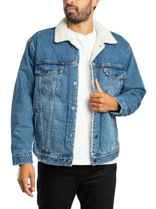 Levi's Sherpa-Jacke Mit Lockerer Passform, Blau - Image 2
