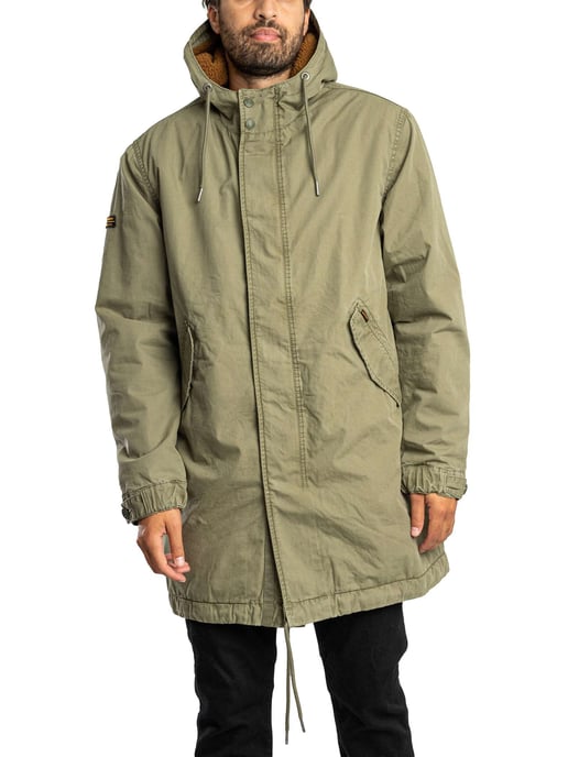 Superdry Militärparkajacke, Grün - Image 2