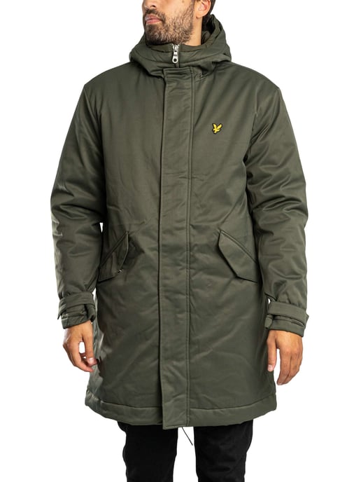 Lyle & Scott Wattierte Fishtail-Parkajacke, Grün - Image 2