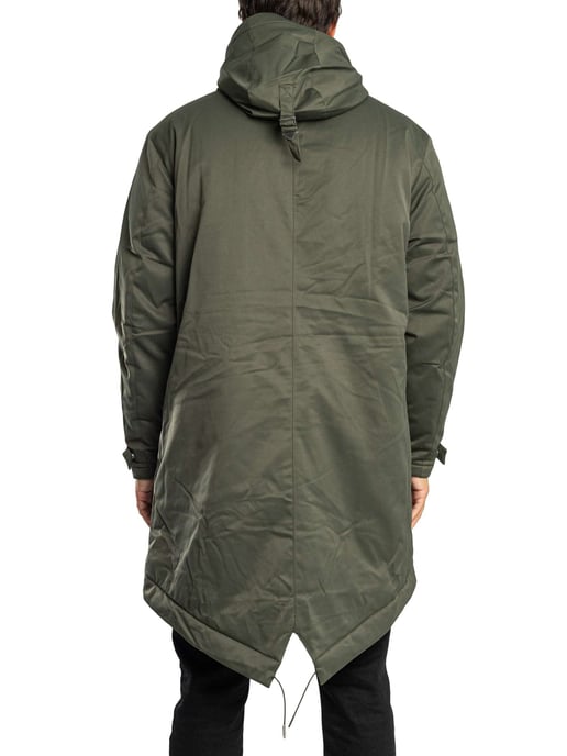 Lyle & Scott Wattierte Fishtail-Parkajacke, Grün - Image 3