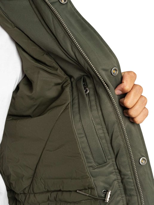 Lyle & Scott Wattierte Fishtail-Parkajacke, Grün - Image 6