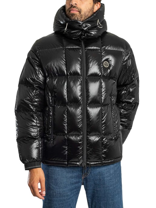 Armani Exchange Abzeichen-Steppjacke, Schwarz - Image 2