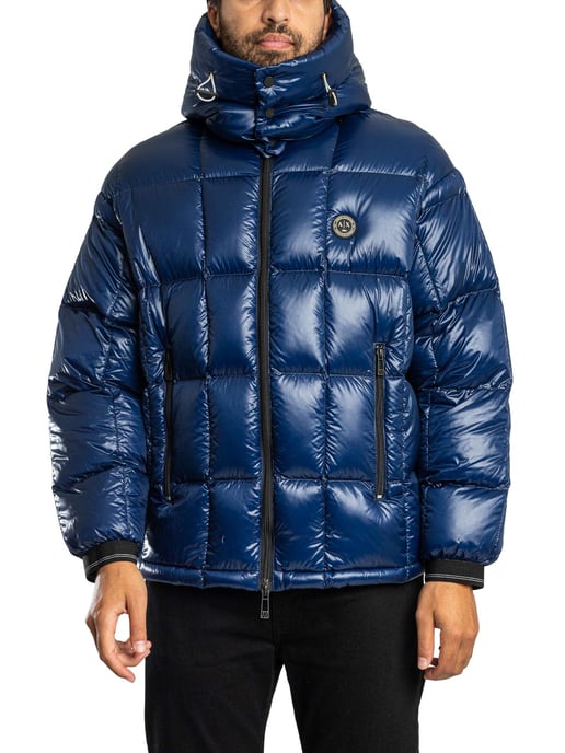 Armani Exchange Abzeichen-Steppjacke, Blau - Image 2