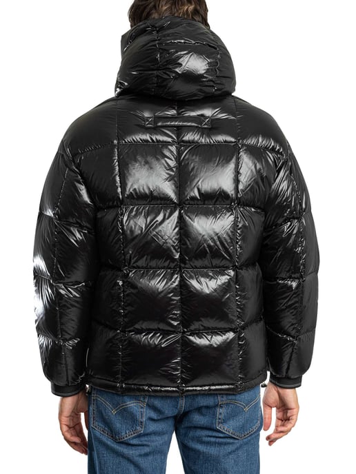 Armani Exchange Abzeichen-Steppjacke, Schwarz - Image 3