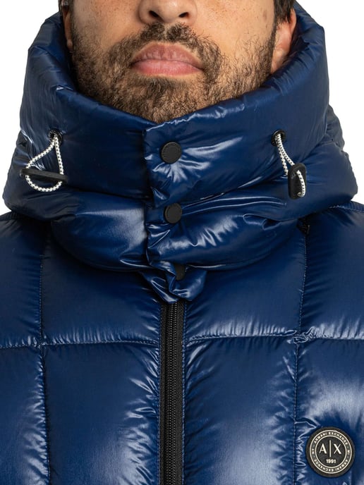 Armani Exchange Abzeichen-Steppjacke, Blau - Image 5