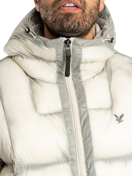 Lyle & Scott Durchsichtige Steppjacke, Beige - Image 5