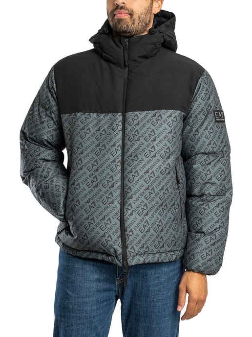 EA7 Mountain Polar Jacke Mit Logowiederholung, Grün - Image 2