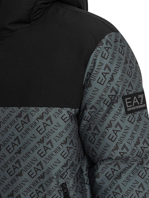 EA7 Mountain Polar Jacke Mit Logowiederholung, Grün - Image 5