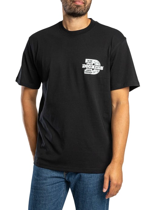 Dickies Minden T-Shirt Mit Rückendruck, Schwarz - Image 2