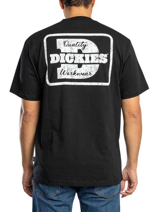 Dickies Minden T-Shirt Mit Rückendruck, Schwarz - Image 3