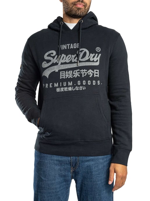 Superdry Klassischer Hoodie Mit Vintage-Logo, Blau - Image 2