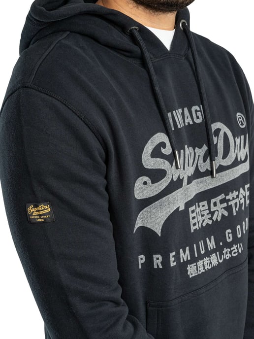 Superdry Klassischer Hoodie Mit Vintage-Logo, Blau - Image 6