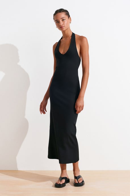 Damen Neckholder Bodycon Midikleid - Image 5