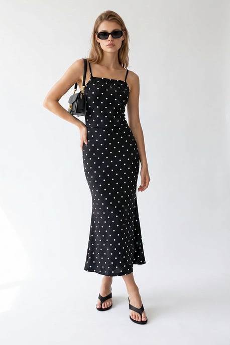 Damen Hochtailliertes Polka Dot Zweiteiliges Set - Image 4