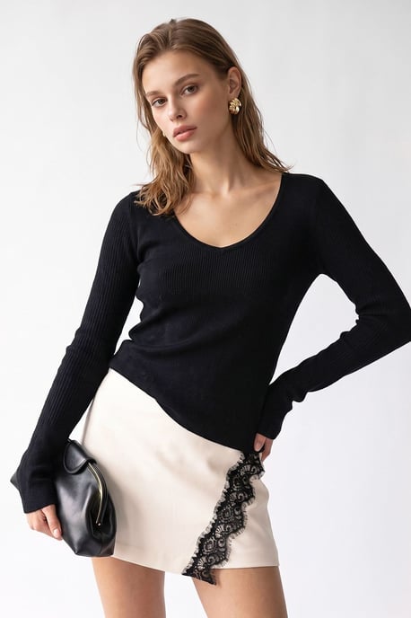 Damen Viskose-Kaschmir-Mix Pullover - Image 1