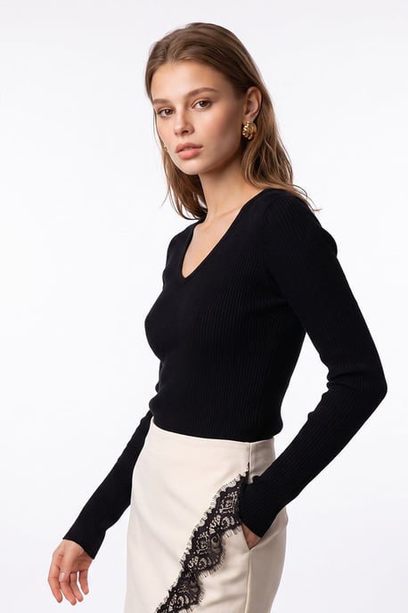 Damen Viskose-Kaschmir-Mix Pullover - Image 3