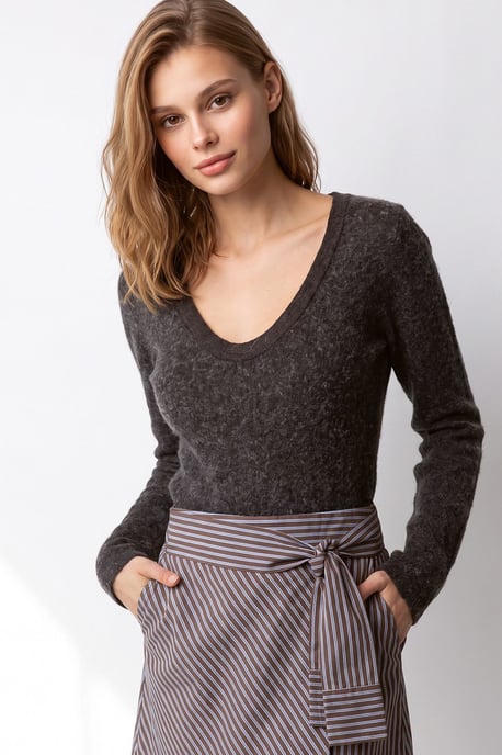 Damen Viskose-Mischung Kaschmirpullover - Image 3