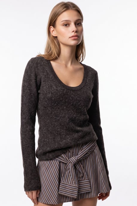 Damen Viskose-Mischung Kaschmirpullover - Image 6