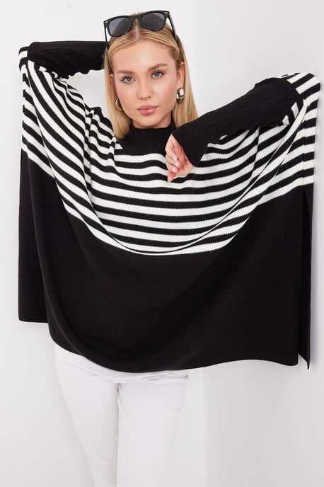 Übergroßer Acryl-Pullover mit Rundhalsausschnitt - Image 1
