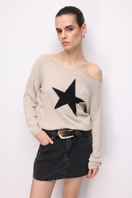Damen Bootsausschnitt Pullover - Image 2