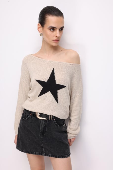 Damen Bootsausschnitt Pullover - Image 3