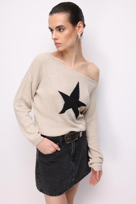 Damen Bootsausschnitt Pullover - Image 4