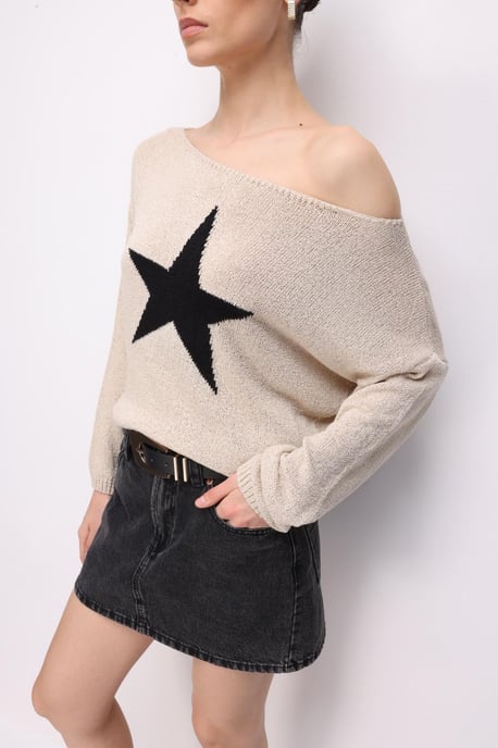 Damen Bootsausschnitt Pullover - Image 5