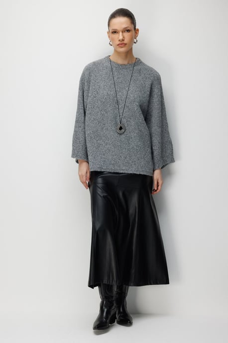 Damen Oversized Rundhalspullover - Image 2