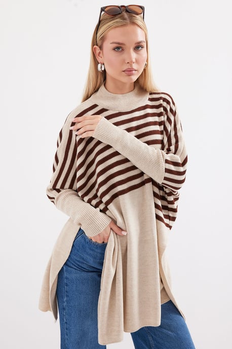 Oversized Acryl Rundhals-Pullover - Image 3