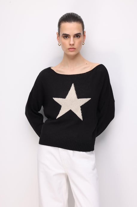 Damen Bootsausschnitt Pullover - Image 3