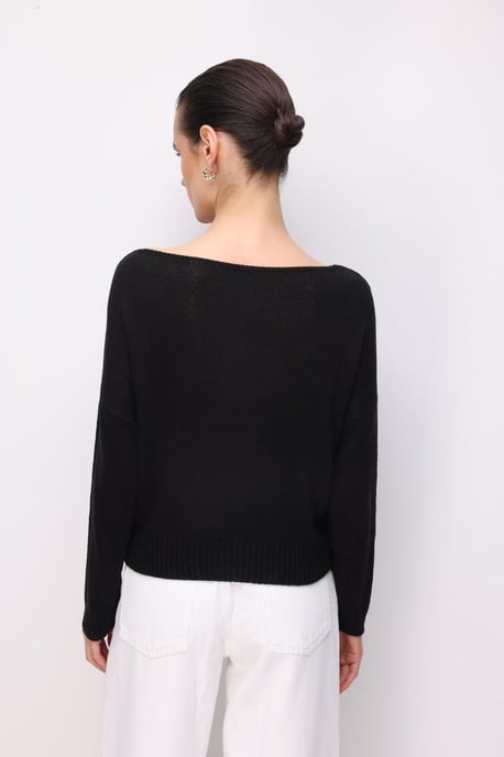 Damen Bootsausschnitt Pullover - Image 5