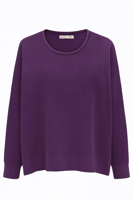 Bootsausschnitt Entspanntes Fit Sweater - Image 1