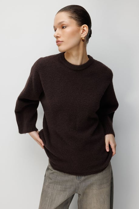 Damen Oversized Rundhals-Pullover - Image 1