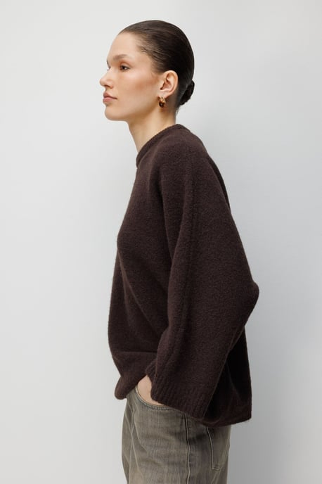 Damen Oversized Rundhals-Pullover - Image 3