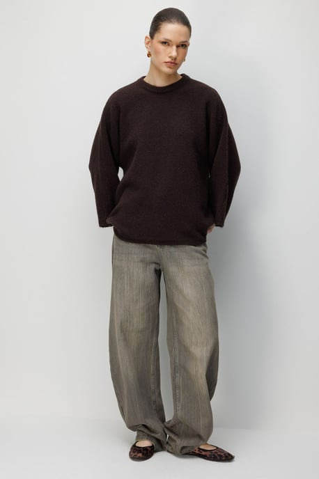 Damen Oversized Rundhals-Pullover - Image 4