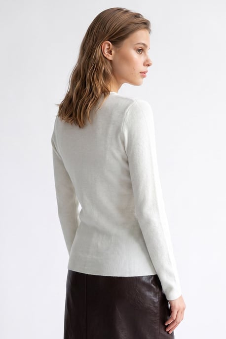 Damen Viskosemischung Kaschmirpullover - Image 6