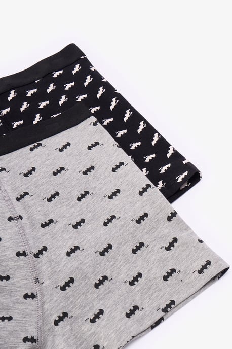 Herren Batman Gestreifte Römische Muster 2er-Pack Boxer - Image 4