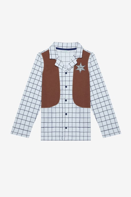 Jungen Sheriff Hemd und Schlafanzug Set - Image 2