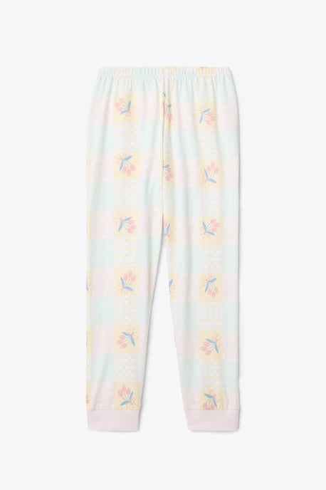 Optic Girls Knackiges Blumenmuster Langarm 2-Teiliges Pyjama-Set - Image 4