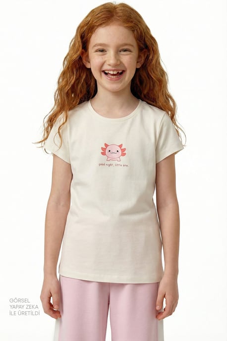 Mädchen Gute-Nacht Kurzarm-Pyjama-Set - Image 2