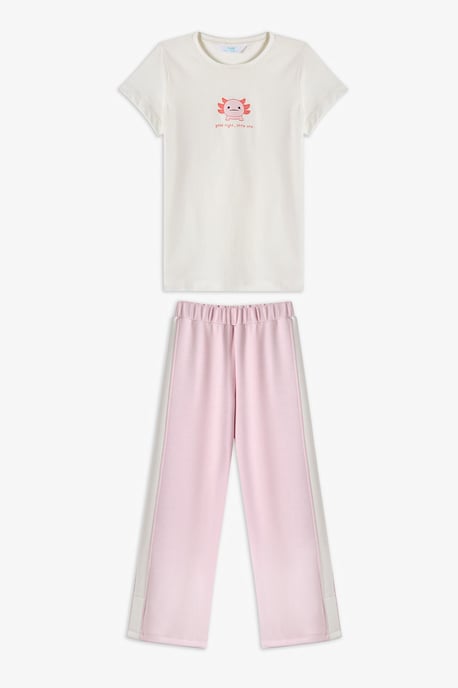 Mädchen Gute-Nacht Kurzarm-Pyjama-Set - Image 4