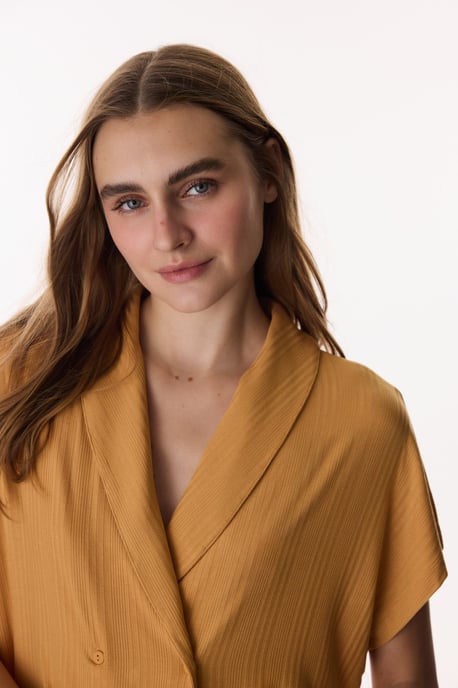 Zimt Margot Ripp-Shorts-Ärmel Pyjama-Set - Image 3