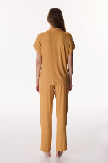 Zimt Margot Ripp-Shorts-Ärmel Pyjama-Set - Image 5